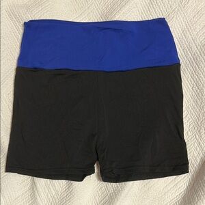 Women's Black and Blue Shorts